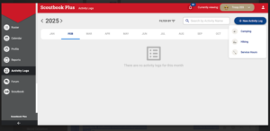 Scoutbook Plus - Activity Log